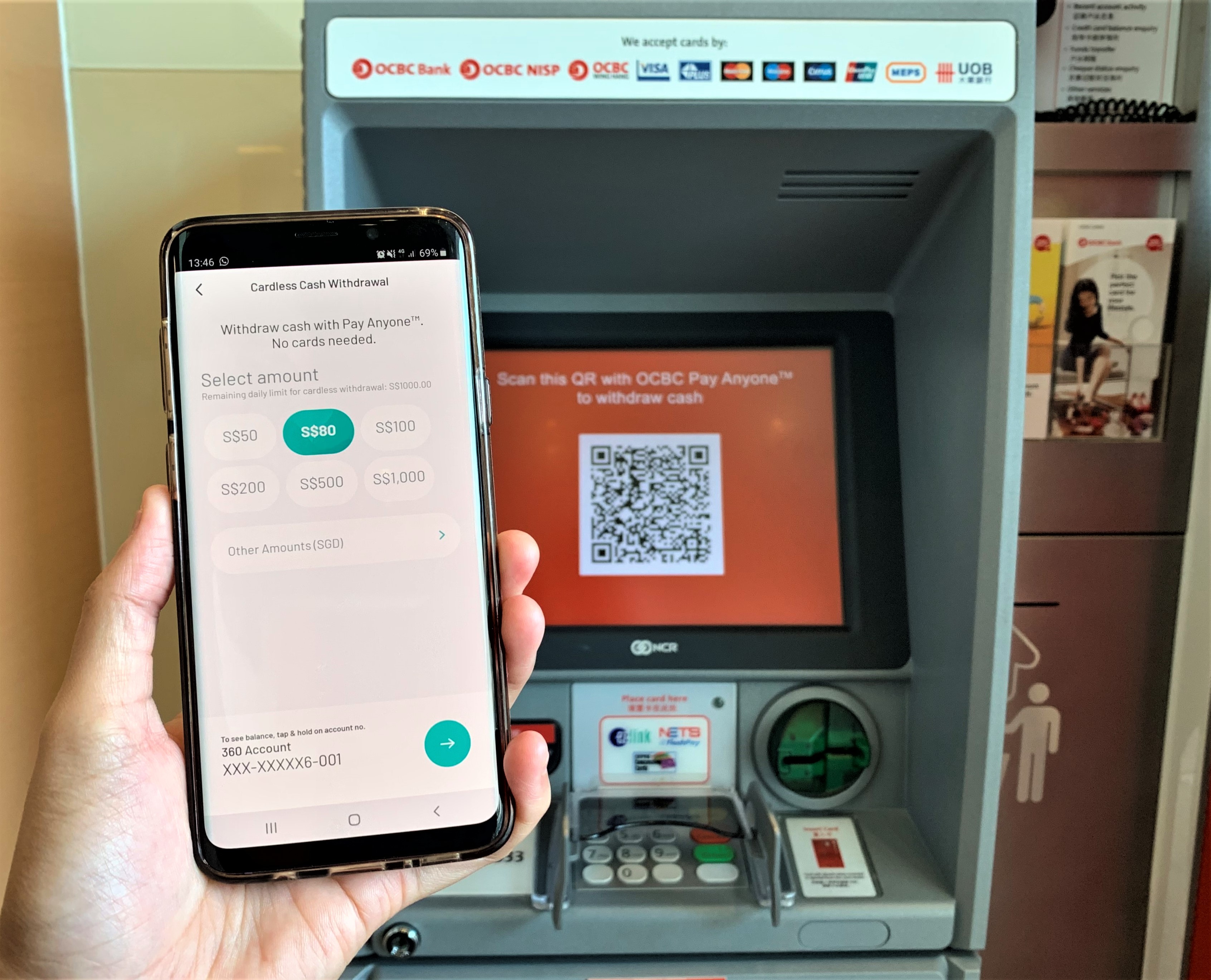 QR Code ATM Withdrawals First For OCBC Bank In Singapore