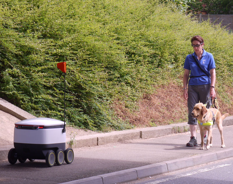 guide dogs and delivery robots from Starship Technologies