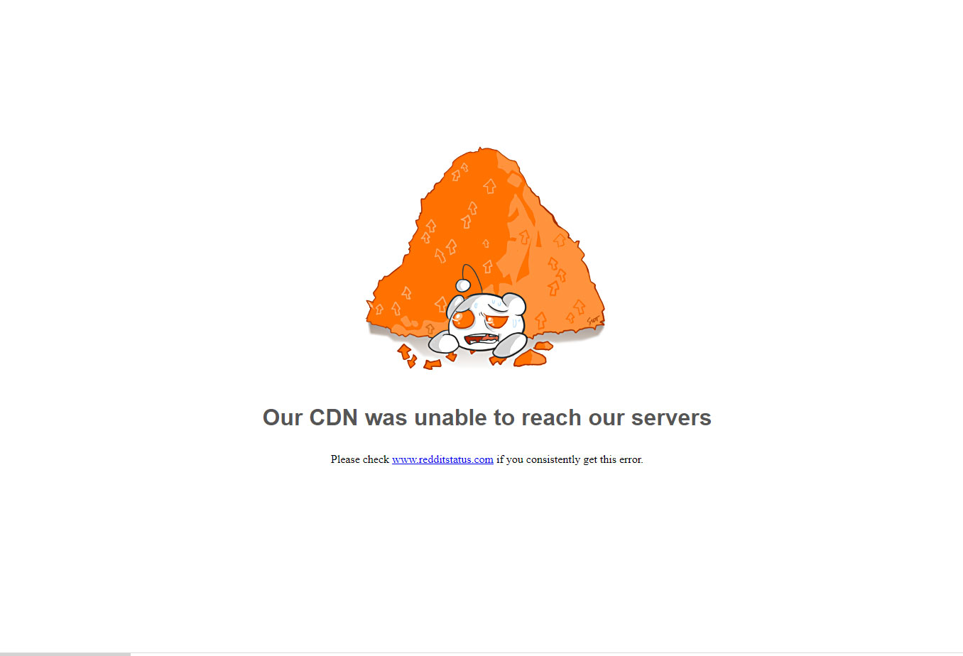 Reddit down Outage hits “front page of the Verdict
