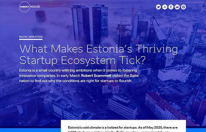 verdict magazine issue 3 estonia startup ecosystem